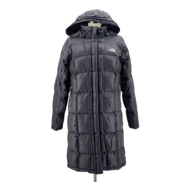 The North Face Jackets & Blazers - The North Face 600 Goose Down Puffer Quilted Hooded Black Jacket Coat Large